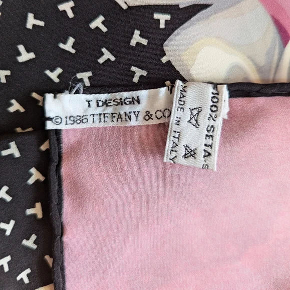 Large Tiffany silk ribbon scarf - Picture 5 of 9